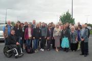 The Mayor, Mayoress and hosts say farewell to mrmbers of Gospel Voices - May 2016